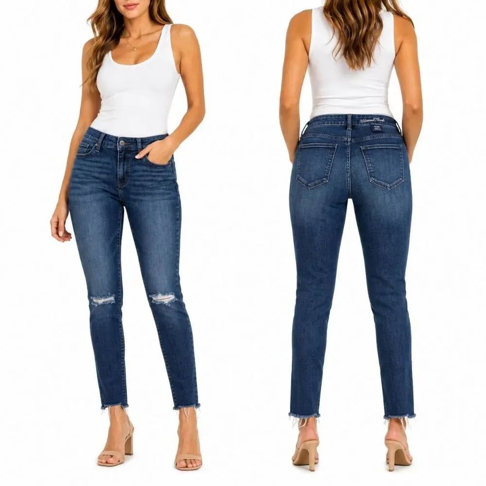 Universal Thread Mid Rise Skinny Distressed Jeans 6/28R